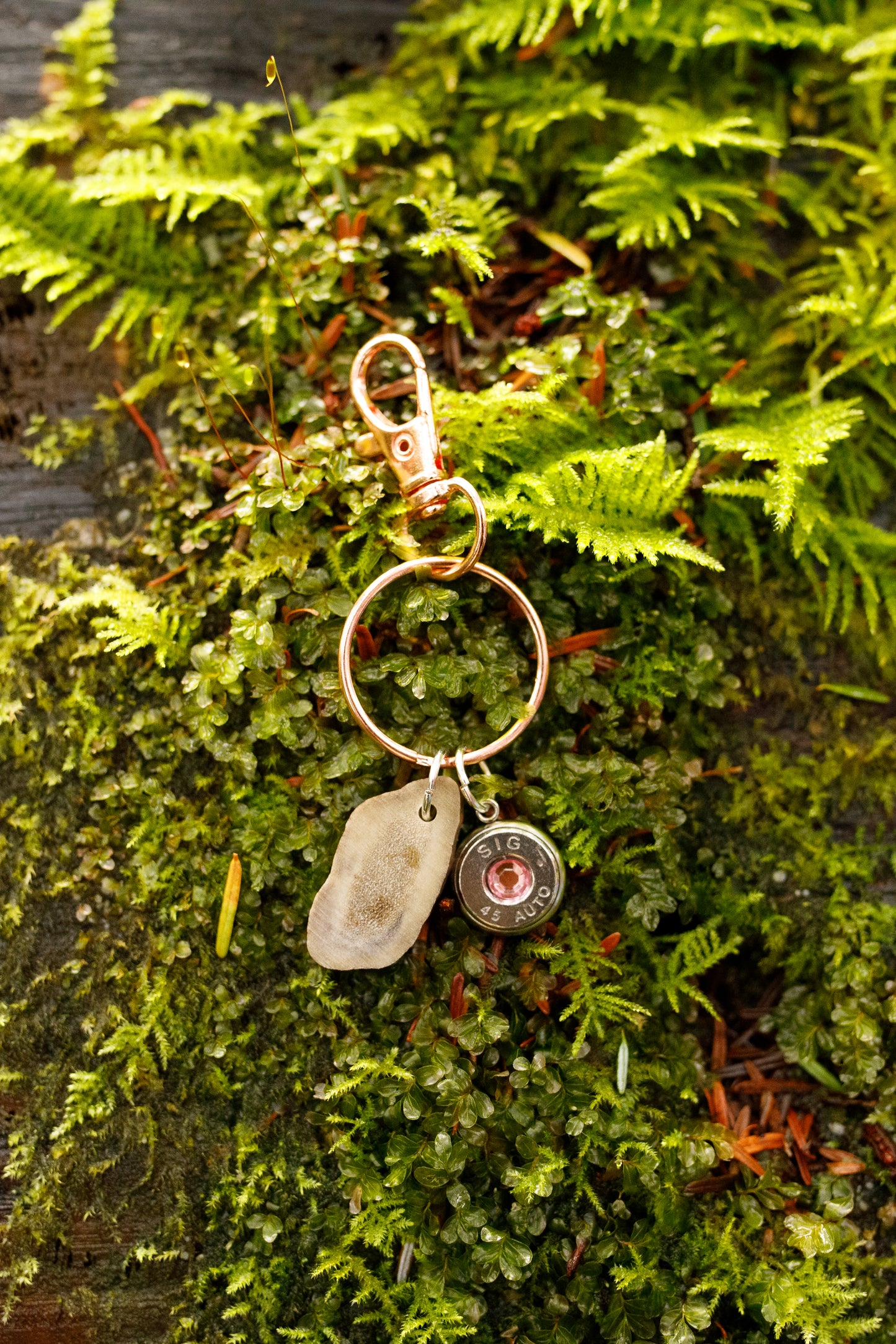 Antler Bullet Keychain