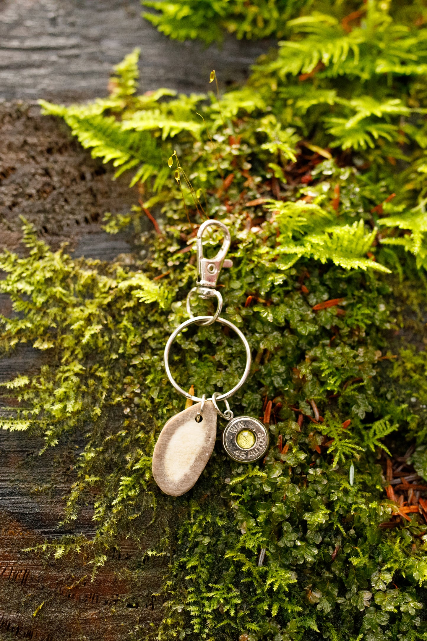 Antler Bullet Keychain