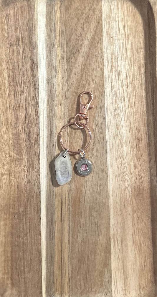 Antler Bullet Keychain