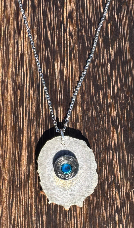 Bullet Antler Round Necklace